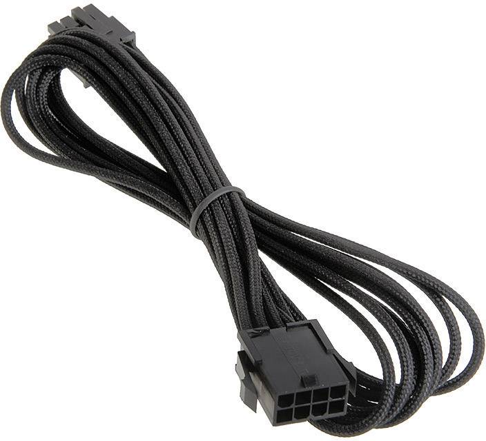Bitfenix Strom Verlängerungskabel [1x EPS-Strom-Stecker 8pol. - 1x EPS-Strom-Buchse 8pol.] 0.45 m Schwarz-1