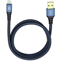 Image of N/A N/A [1x USB 2.0 Stecker A - 1x Apple Lightning-Stecker] 25.00 cm Blau, Schwarz Oehlbach USB Plus LI