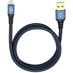 Image of N/A N/A [1x USB 2.0 Stecker A - 1x Apple Lightning-Stecker] 0.50 m Blau, Schwarz Oehlbach USB Plus LI