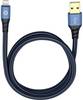 Oehlbach USB-Kabel 1.00 m Blau, Schwarz 9322
