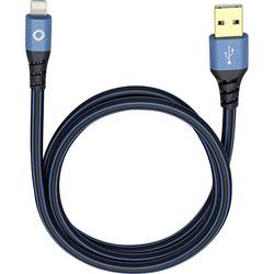 Image of Oehlbach Apple iPad/iPhone/iPod Anschlusskabel [1x USB 2.0 Stecker A - 1x Apple Lightning-Stecker] 1.00 m Blau, Schwarz