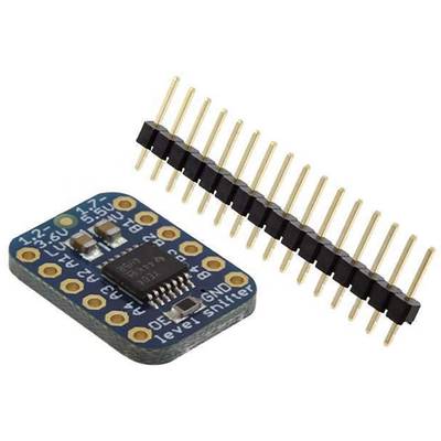 'Level Shifter'- breakout-Board und Steckerleiste zur Signalpegelanpassung in elektronischen Projekten.