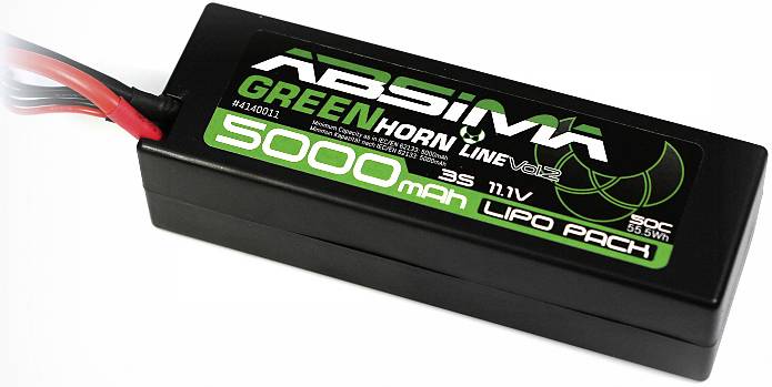 ABSIMA Modellbau-Akkupack (LiPo) 11.1 V 5000 mAh 45 C Absima Hardcase T-Stecksystem