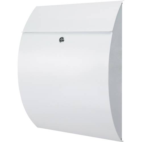 Burg Wächter 38680 RIVIERA 835 W Briefkasten Stahlblech Weiß Schlüsselschloss