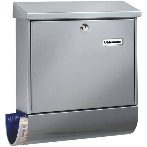 Burg Wächter 31440 VARIO 8672 Si Briefkasten Stahlblech Silber Schlüsselschloss