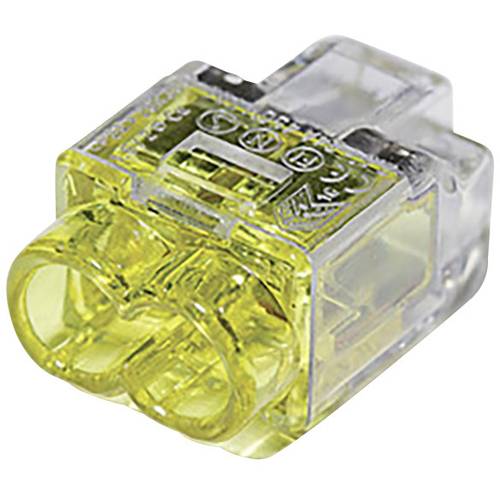 HellermannTyton 148-90036 HCPM-2 Verbindungsklemme flexibel: 1-2.5 mm² starr: 0.5-2.5 mm² Polzahl: 2 1 St. Gelb