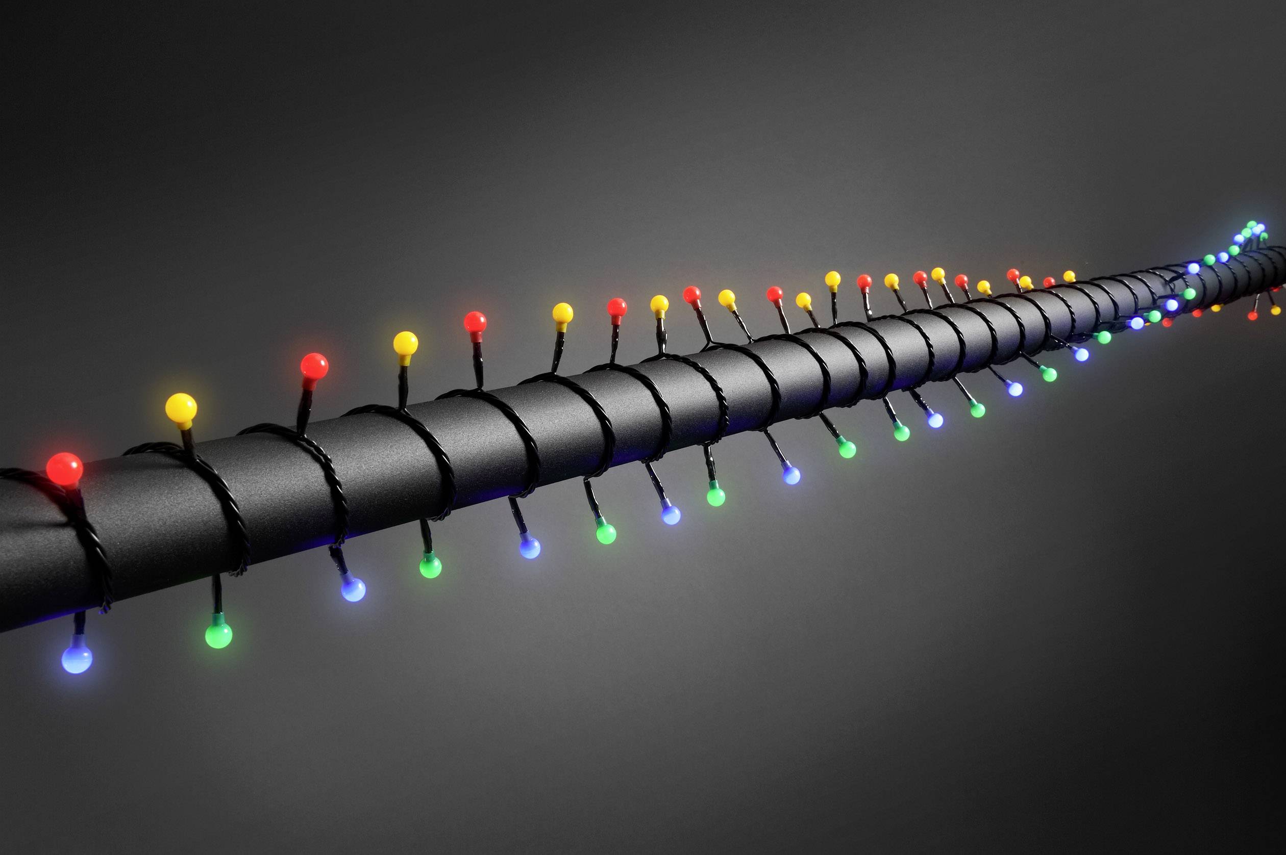 KONSTSMIDE Motiv-Lichterkette Kugeln Außen netzbetrieben 80 LED RGB Beleuchtete Länge: 12.72 m Konst