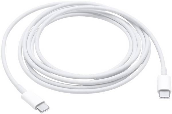 Apple USB-Kabel B-Ware (beschädigte / fehlende Verpackung) USB 2.0 USB-C® Stecker, USB-C® Stecker 2.00 m Weiß MLL82ZM/A (B)