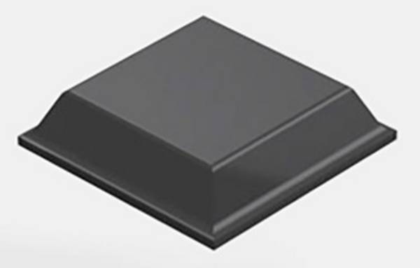 3M 7000001902 Gerätefuß quadratisch Schwarz (B x H) 12.7 mm x 3.1 mm 1 St.