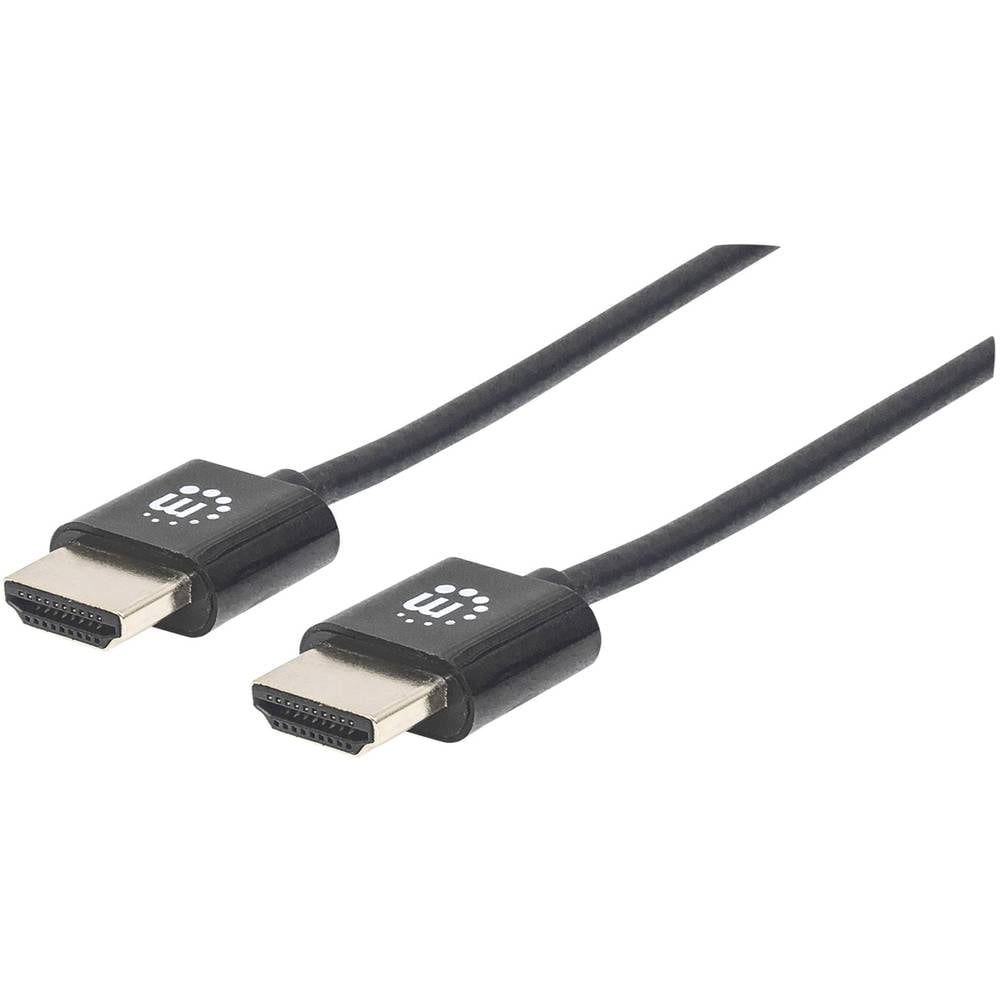 Manhattan HDMI Aansluitkabel [1x HDMI-stekker 1x HDMI-stekker] 3 m Zwart