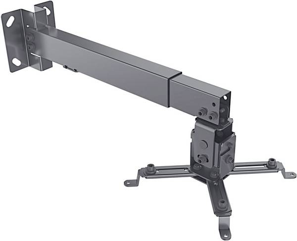Manhattan Zubehör TFT/LCD-TV Beamer-Wandhalterung Neigbar, Schwenkbar Boden-/Deckenabstand (max.): 43 cm Wandabstand (max.): 56 cm Schwarz