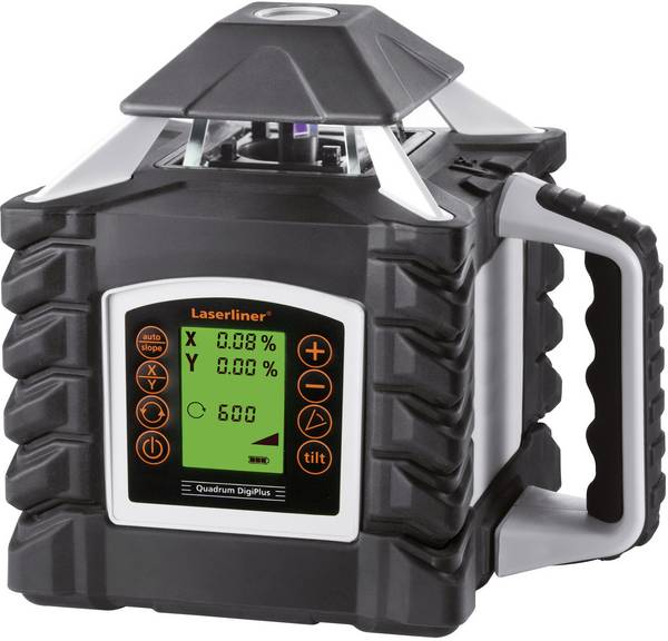 Laserliner Quadrum DigiPlus 410 S Rotationslaser  inkl. Laserempfänger, selbstnivellierend Reichweite (max.): 400 m