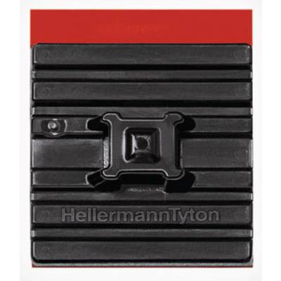 HellermannTyton FMB4APT-I-PA66HS-BK Befestigungssockel selbstklebend 151-01527   flexibler Sockel, 4fach einfädeln Schwa