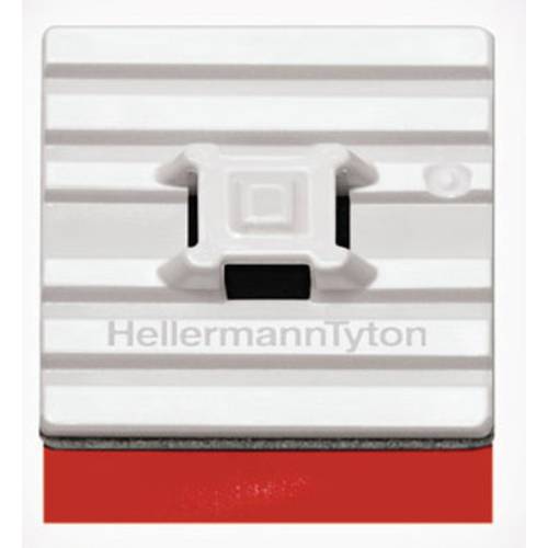 HellermannTyton FMB4APT-I-PA66HS-WH Befestigungssockel selbstklebend 151-01528 flexibler Sockel, 4fach einfädeln Weiß 1 ...