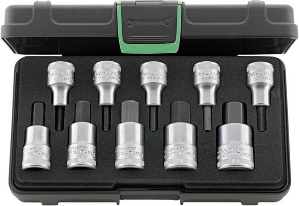 Stahlwille 54/10 KN Steckschlüssel-Bit-Einsatz-Set  1/2" (12.5 mm) 10teilig 96031508