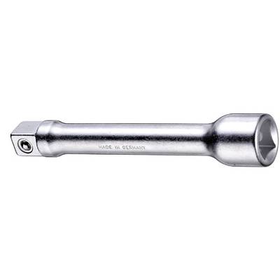 Metallische Verlängerungsstange mit quadratischer und sechseckiger Aufnahme, graviert mit 'MADE IN GERMANY'.