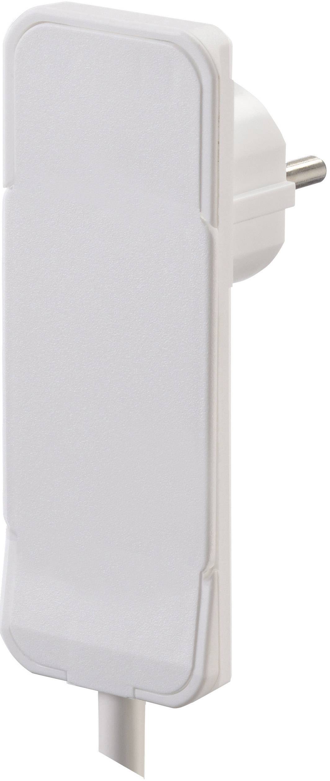 NVB 105671 Steckdosenleiste mit Schalter Weiß Flachstecker 1 St.-1
