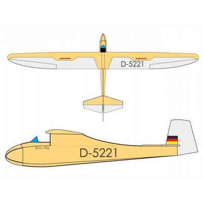 Pichler Grunau Baby (Antik)  RC Segelflugmodell ARF 2500 mm