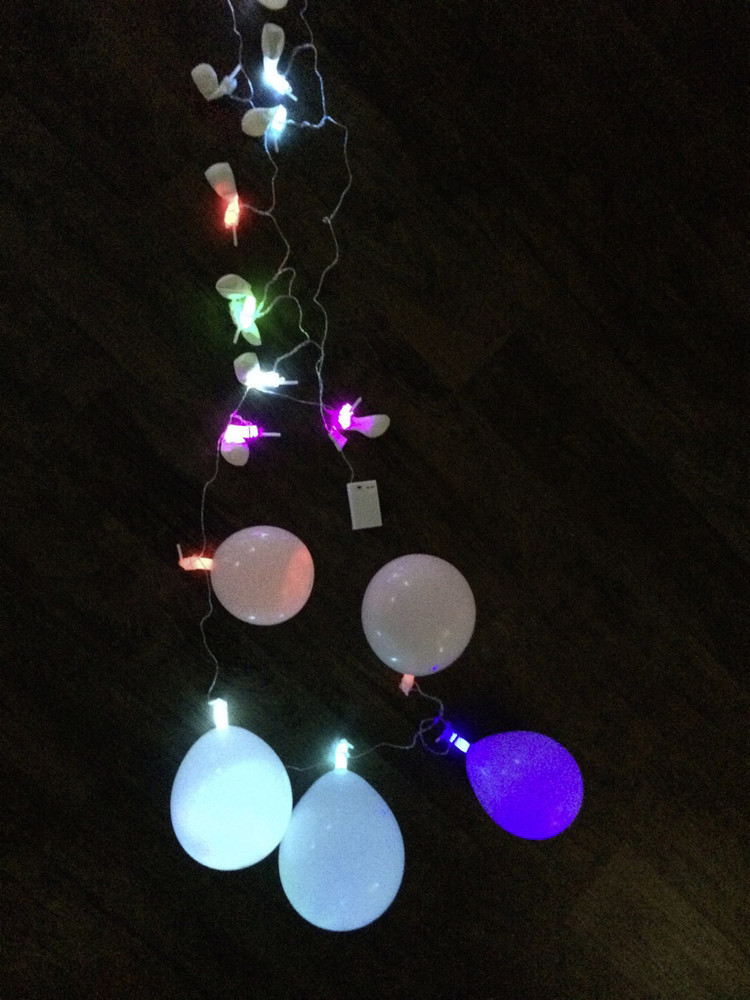 LED PartyLichterkette blinkend 20 Ballons 1.35 W MultiColor Anzahl