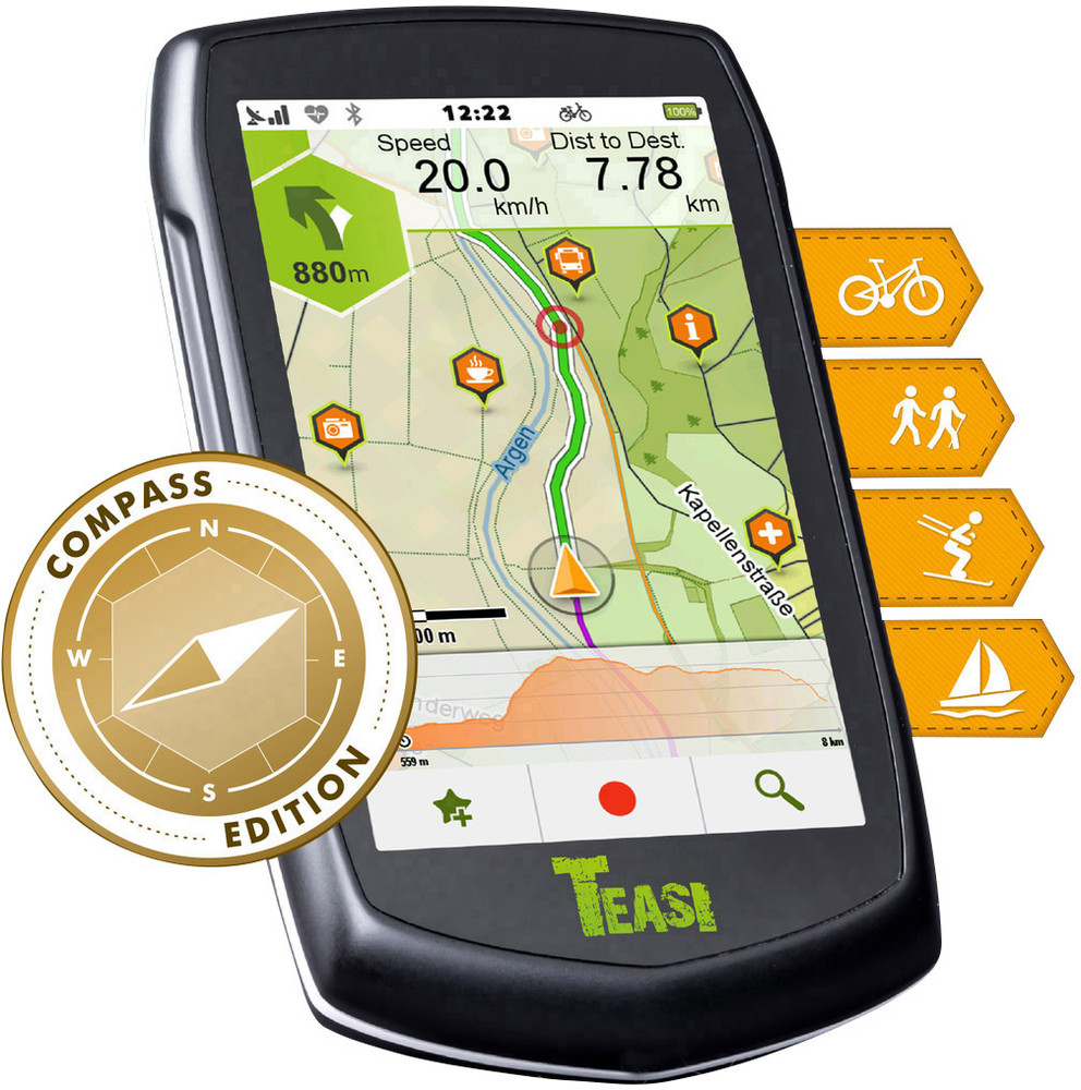 Teasi One³ eXtend Outdoor Navi Boot, Fahrrad, Ski, Wandern