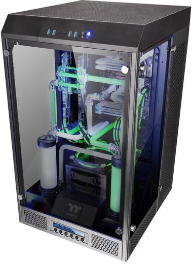 Full Tower PC-Gehäuse Thermaltake The Tower 900 Schwarz 2 ... Full Tower PC-Gehäuse Thermaltake The Tower 900 Schwarz 2 ...