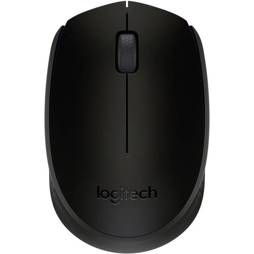 Logitech B170 OEM Maus Funk Infrarot Schwarz 3 Tasten 1000 dpi Integriertes Scrollrad