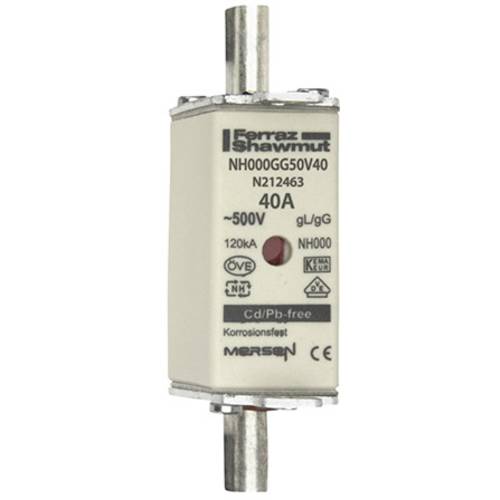 Mersen 1B647.000000 NH-Sicherung Sicherungsgröße = 000 40 A 500 V 1 St.