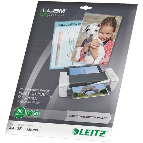 Thumbnail - Leitz Laminierfolie DIN A4 80 micron glänzend 25 St.