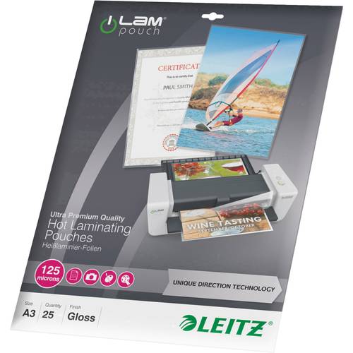 Leitz Laminierfolie DIN A3 125 micron glänzend 25 St.