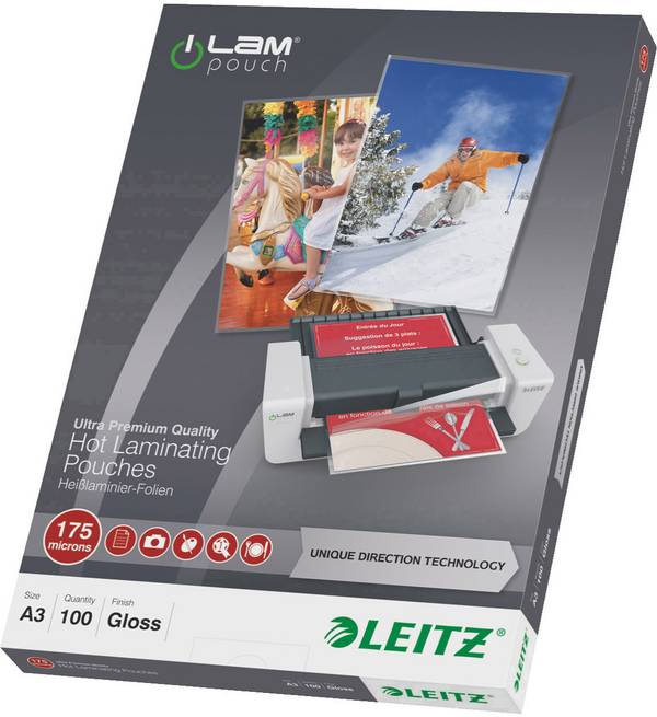 Leitz Laminierfolien iLAM Pouch A3 100 Stück 175 mic