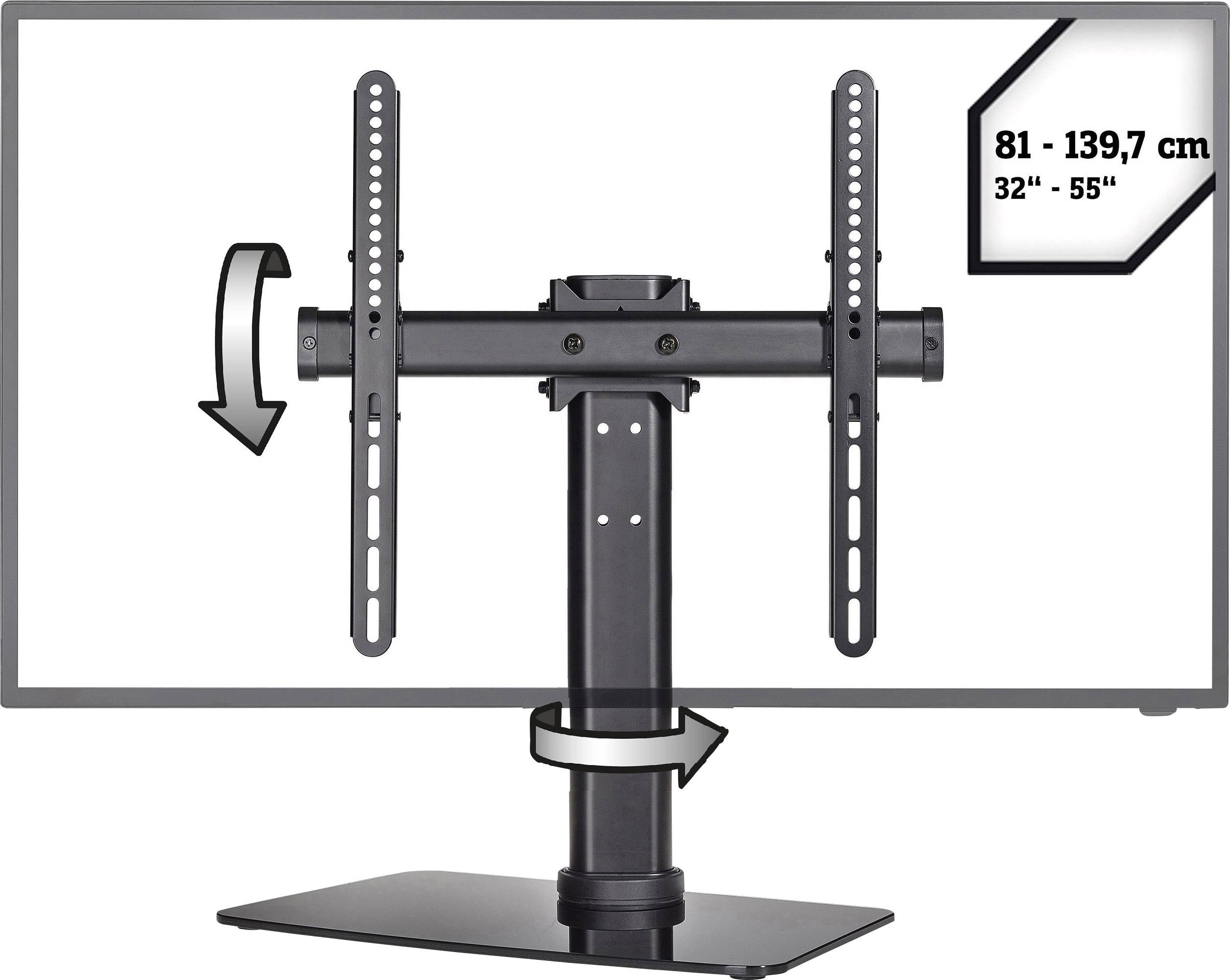 SpeaKa Professional SP-TT-05 TV-Standfuß 81,3 cm (32") - 139,7 cm (55") Neigbar, Schwenkbar, Höhenverstellbar