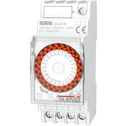 Image of Suevia Zeitschaltuhr für Hutschiene Betriebsspannung: 230 V/AC DinO D 1 Wechsler 16 A 250 V/AC Tagesprogramm