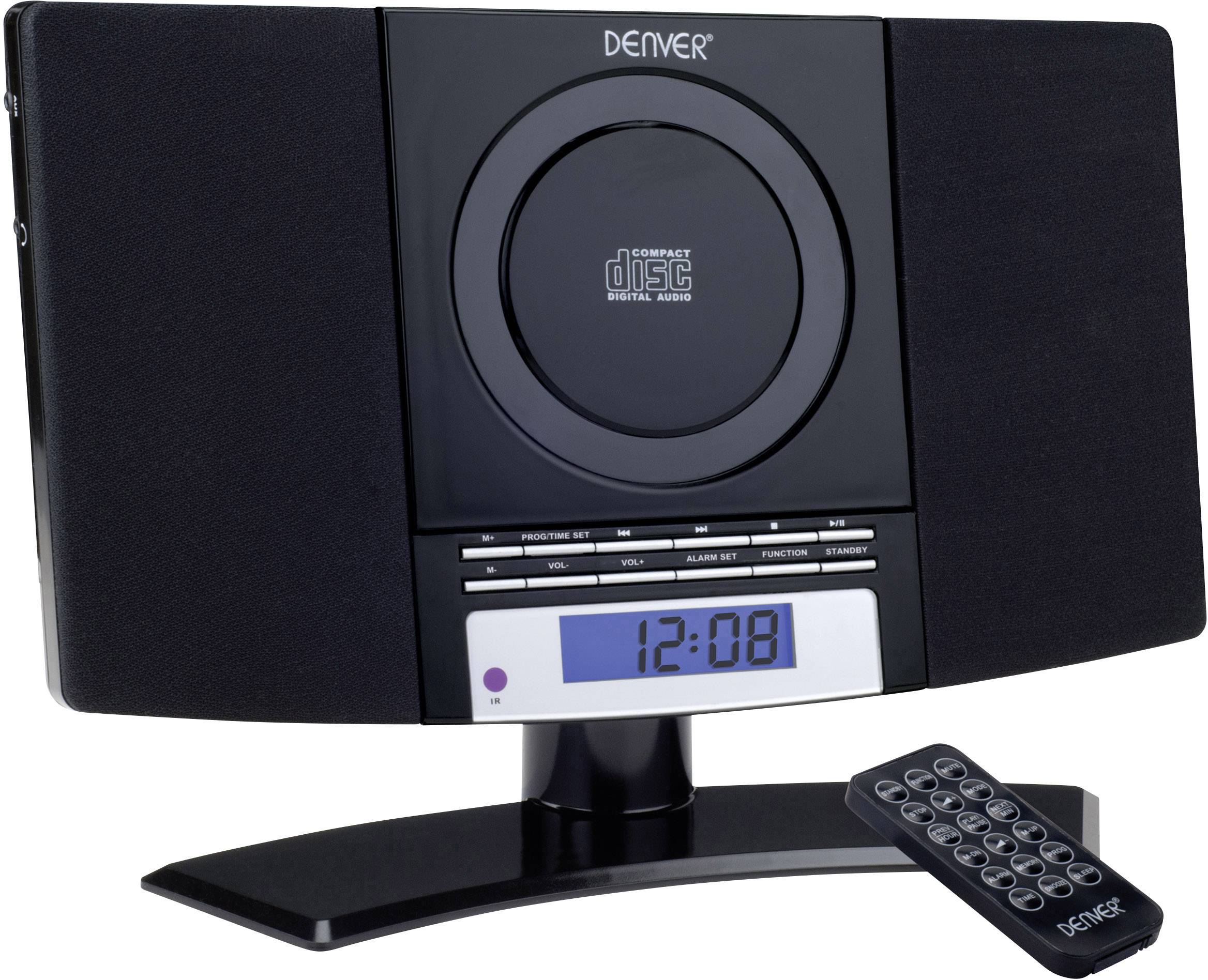 DENVER MC-5220 Stereoanlage AUX, CD, UKW, Wandmontage Schwarz