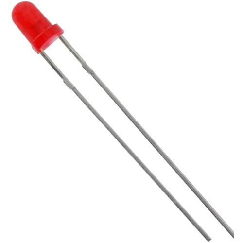 Thumbnail - TRU COMPONENTS 1573696 LED bedrahtet Rot Rund 3 mm 280 mcd 60 ° 20 mA 2.1 V