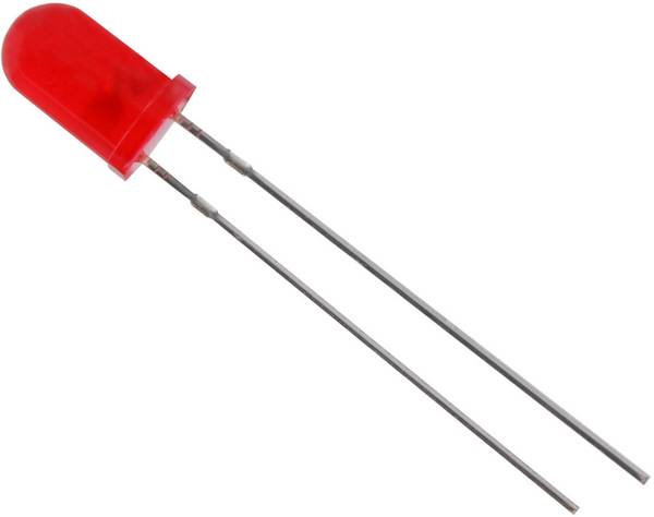 HuiYuan 5034R1D-ESB-E LED bedrahtet Rot Rund 5 mm 2500 mcd 50 ° 20 mA 2.1 V