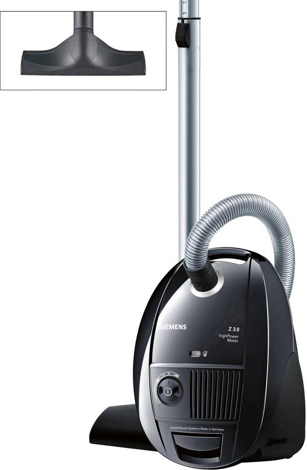 Siemens Hausgeräte VSZ3B212 Staubsauger 700 W mit Staubbeutel, inkl. Parkettbürste