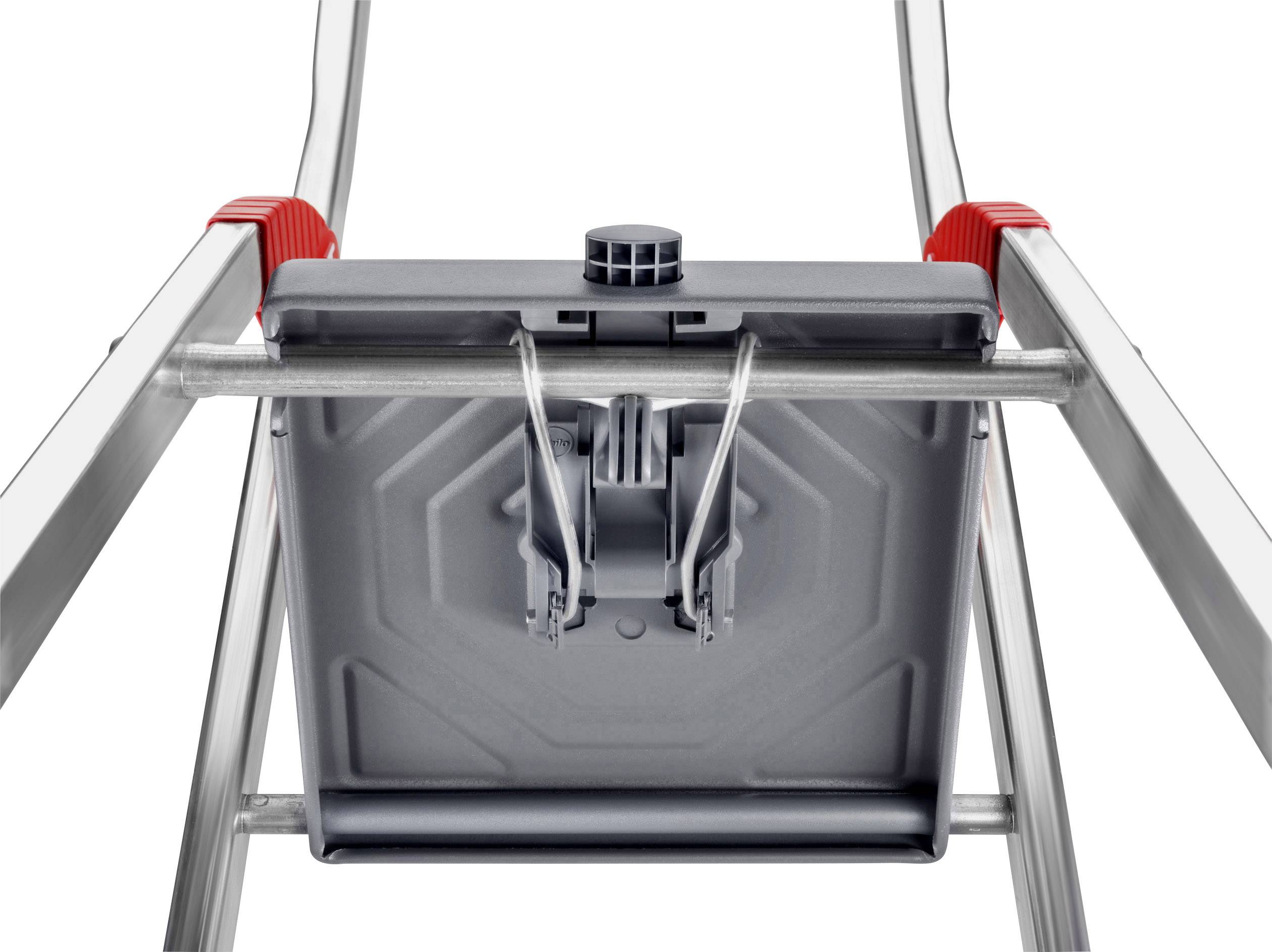 Stufenstehleiter 5 Stufen Alu.Gesamt-H.1850mm Trgf.225kg HAILO-1