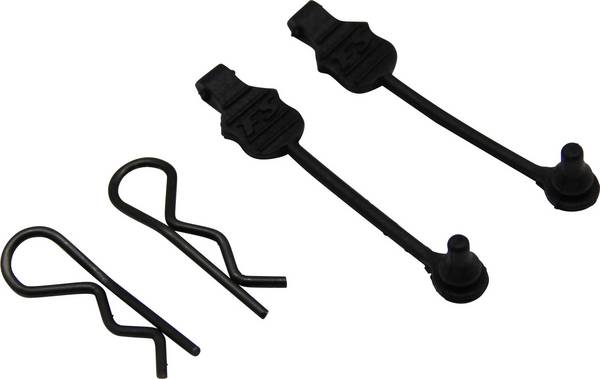 Reely 1:8 Karosserieklammern-Grip Schwarz  1 Paar