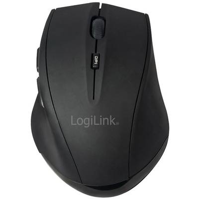 LogiLink ID0032A Maus Bluetooth® Laser Schwarz 5 Tasten 1600 dpi Integriertes Scrollrad