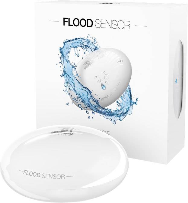Z-Wave Flutsensor mit Temperatursensor...-1