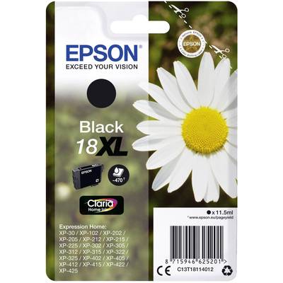 Epson Tinte T1811, 18XL Original  Schwarz C13T18114012