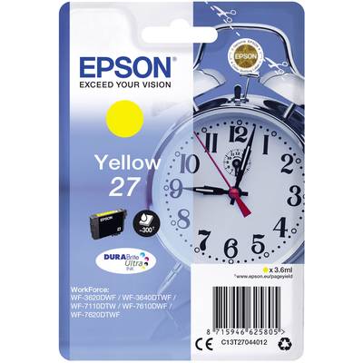 Epson Tinte T2704, 27 Original  Gelb C13T27044012