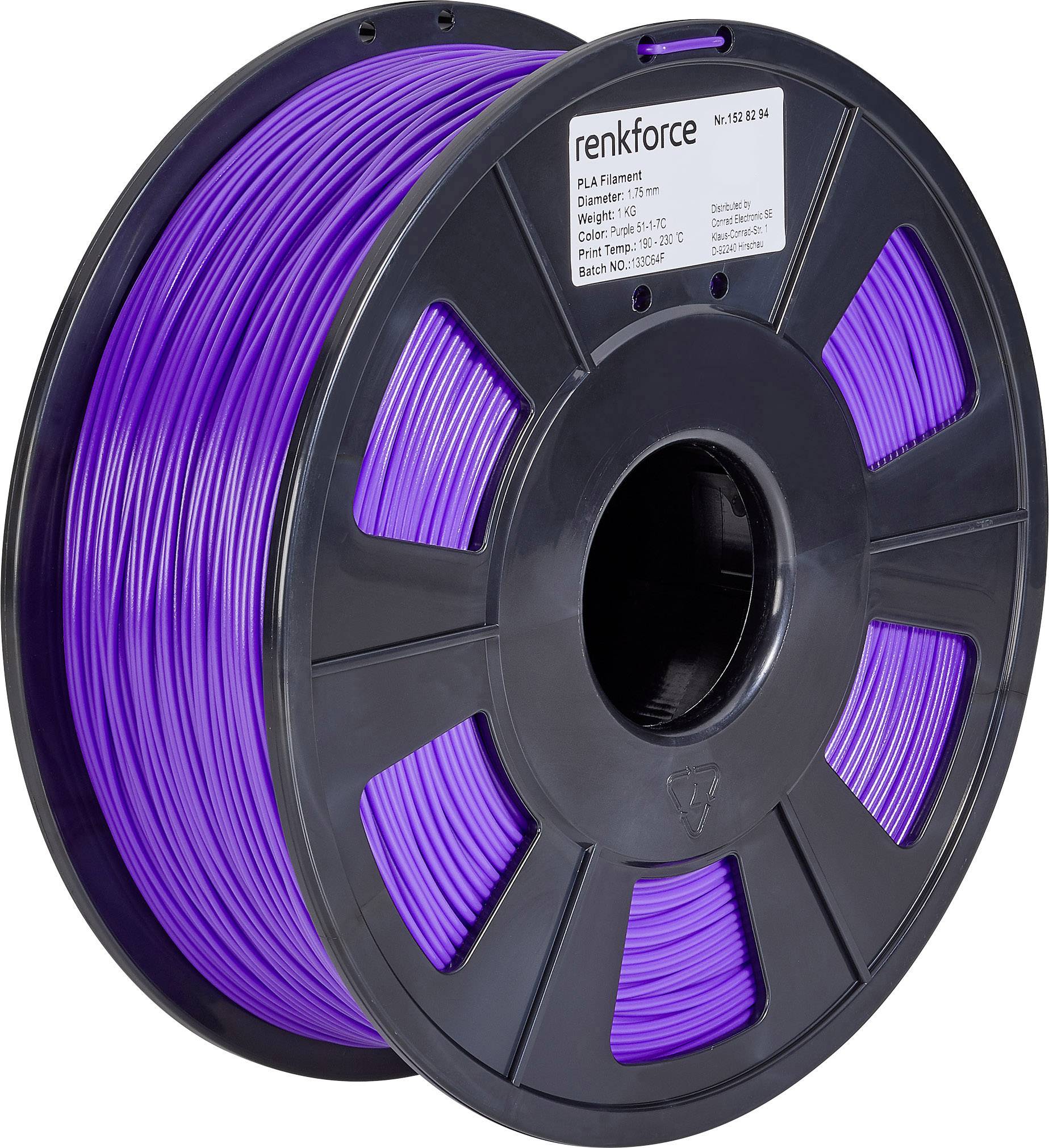 Renkforce RF-4511210 Filament PLA Pro 1.75 mm 1000 g Purple 1 St.
