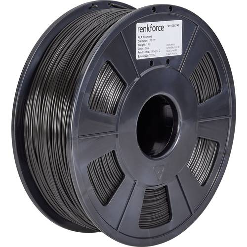 Renkforce RF-4511228 Filament PLA 2.85 mm 1000 g Schwarz 1 St.