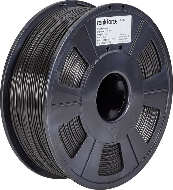 Renkforce RF-4511228  Filament PLA Pro  2.85 mm 1000 g Schwarz  1 St.