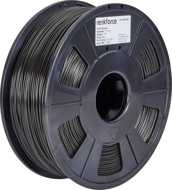 Renkforce RF-4511188 Filament PLA Pro 1.75 mm 1000 g Schwarz 1 St.