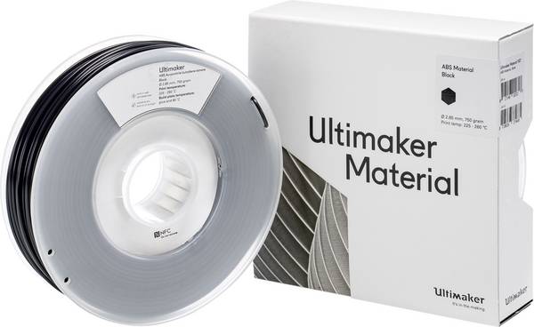 UltiMaker M2560 Black 750  Filament ABS  2.85 mm 750 g Schwarz  1 St.