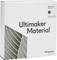 Verpackung mit der Aufschrift 'Ultimaker Material'. Enthält ABS-Material in der Farbe Pearl Gold, 0,85 mm, 750 Gramm.