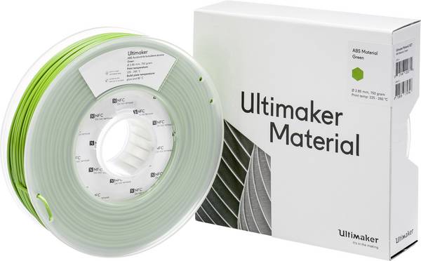 UltiMaker ABS - M2560 Green 750 - 206127  Filament ABS  2.85 mm 750 g Grün  1 St.