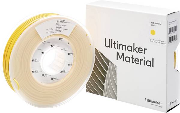 UltiMaker ABS - M2560 Yellow 750 - 206127  Filament ABS  2.85 mm 750 g Gelb  1 St.